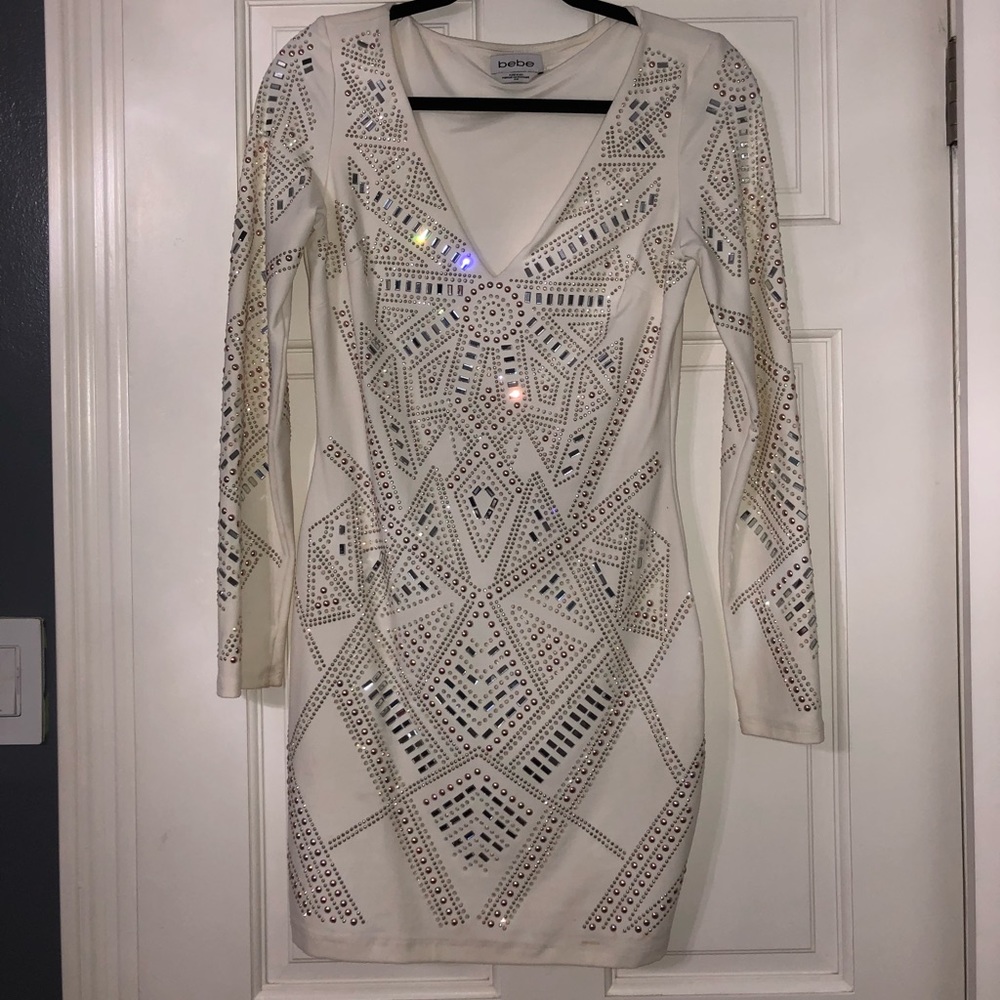 White beaded dress